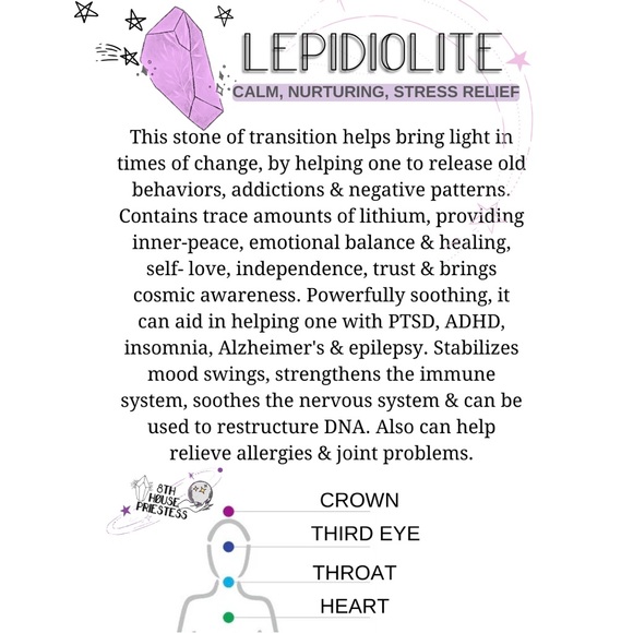 Evil Eye Lepidolite Mixed Crystal Gemstone Beaded Purse Charm / Car Mirror Charm - Picture 14 of 15